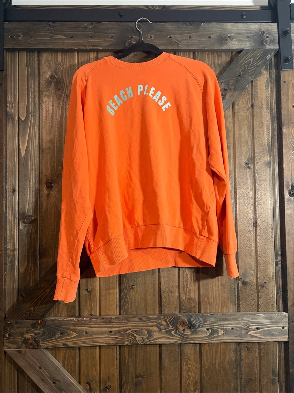 Women’s Orange Graphic Crewneck Sweatshirt